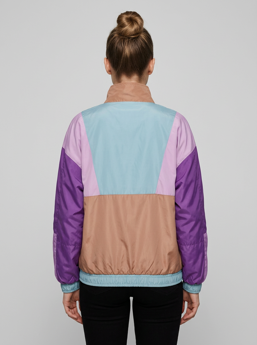 Damska Kurtka Pikowana Oversized Kolorowa | Casual