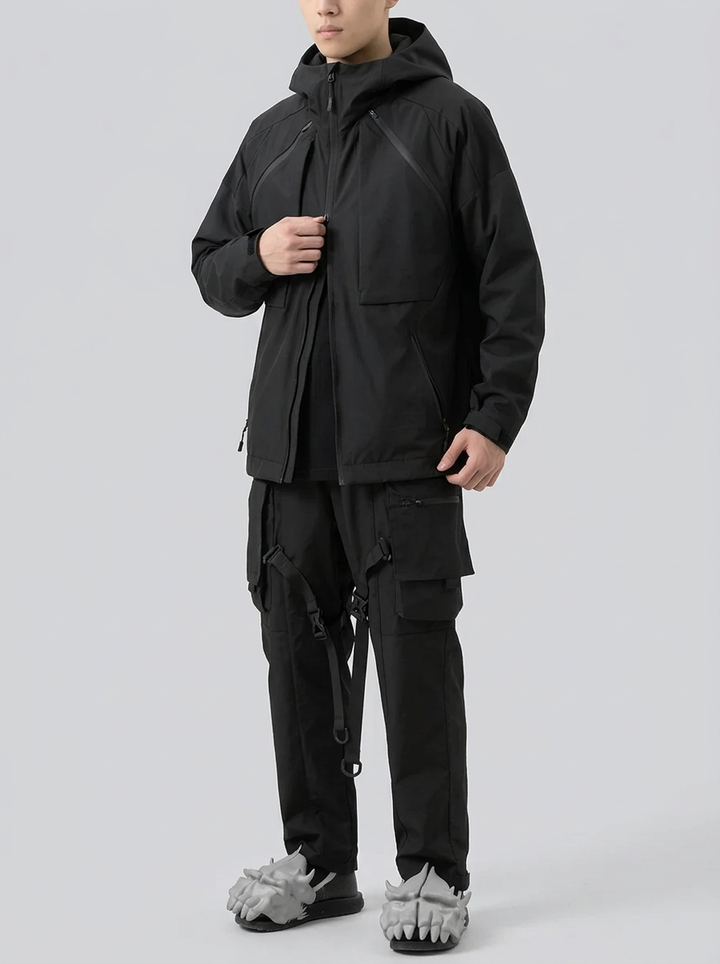 Męska Kurtka Taktyczna Z Kapturem Oversized | Outdoor